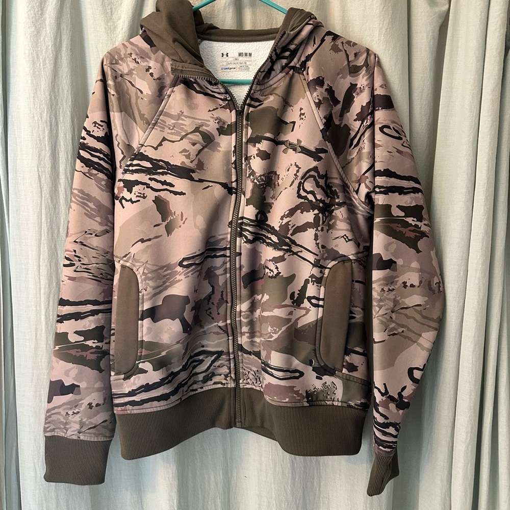 Under Armour ColdGear Camo Zip Up Hoodie